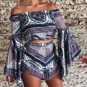 Paisley Retro Set (M) - Never Worn - Fits like (S)